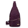 Nueva bolsa de pecho simple estilo coreano para mujer, bolsa cruzada casual ligera multicapa para exteriores, mochila de pecho de gran capacidad para comercio exterior