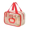 Bolsa Cosmética Transparente, Neceser de Separación Seco y Húmedo, Bolsa de Almacenamiento Semi-Transparente para Baño, Natación y Fitness, Multifuncional y de Gran Capacidad