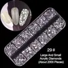 Accesorios para Uñas Pequeños Diamantes de Imitación Acrílicos Irregulares de Dorso Plano Cuentas Metálicas Lentejuelas Perlas de Nácar Diamantes de Imitación de Pan de Oro