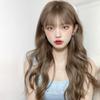 Peluca Completa de Estudiante Cabello Largo Rizado Lana Peluca Ondulada Rizada Esponjosa Natural para Niñas Peluca Completa Diaria Set de Peluca