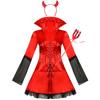 Disfraz de vampiro diabólica femenina talla S-XL, juego de rol, comercio exterior, disfraz de Halloween europeo y americano, uniforme de juego