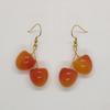 2025 Nuevos Pendientes Rojos de Cereza para Año Nuevo Pendientes Rojos de Cereza para Mujer Accesorios de Alta Gama con Atmósfera Pendientes