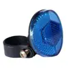 Refletor de luz traseira de plástico para bicicleta de montanha, refletor lateral, refletor redondo, acessórios para lâmpada laser