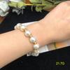 Joia Vintage Vintage Estilo Clássico Hepburn Pérola de Vidro Simples Versátil Elegante Pulseira de Contas para Mulheres