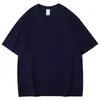 Camiseta de Algodão Puro Pesado 240g Estilo Moderno Atacado Camiseta Unissex Team Building Camiseta Base Não Transparente Solta Gola Redonda Manga Curta