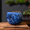 Taza Individual de Cerámica Yaochang con Esmalte Tenmoku, Taza de Té, Taza de Maestro Personal, Taza Grande de Cata, Taza Cónica