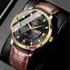 Liandu Transfronterizo Popular Moda Simple Negocios Hombres Reloj de Cuarzo Reloj al por Mayor