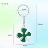 Lucky Quatro folhas Trevo Metal Car Keychain Tanabata Amante Pequeno Presente Pingente bonito carnudo Planta Keychain
