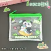 Porta-moedas Gatinho Preto Bolsa de Moedas Transparente de PVC Fofa Bolsa de Armazenamento Portátil de Desenho Animado para Estudante Bolsa para Batom de Gato