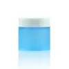 Bote de Plástico PP de 60 Dientes de Lado Recto para Crema 100g Contenedor para Crema Facial Bote para Exfoliante Cuidado de la Piel Bote para Crema Desmaquillante Doble Capa