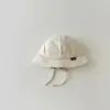 Gorro de bebé de Corea del Sur 2024, nuevo gorro de lavabo a juego con cordones para bebé, gorro de pescador para niño.