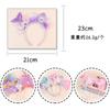 Accesorios para el cabello transfronterizos, diadema de sirena arcoíris, accesorios para el cabello de fiesta infantil europeos y americanos, flores de hilo de red de princesa sirena