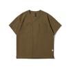 Vestido antigo 2025 verão novo design retrô sentido estilo ocidental aprimorado sem gola bolso deslocado camisa de manga curta para homens