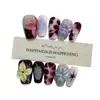 Daiyueda Unhas Vestíveis Puras Feitas à Mão Outono e Inverno Novo B282 Totalmente Pintadas à Mão Esculpidas Elegantes Estilo Exportação Patch de Nail Art