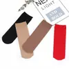 Medias de Seda Gruesas con Boca Suelta de Terciopelo 120D Anti-enganche Medias Cortas de Seda para Mujer Calcetines de Tubo de Seda para Mujer Primavera y Otoño