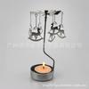 [Candelabro de metal plateado] Linterna de caballo de Troya candelabro giratorio a energía de aire caliente material de latón niquelado ventas directas de fábrica