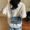 Bolso de Mezclilla para Mujer, Gran Capacidad, Nuevo Estilo Verano 2025, Bolso de Hombro Cruzado Versátil, Bolso Tote Casual Simple para el Trabajo