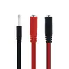 Teléfono móvil conector de 3.5 mm a jack de micrófono para auriculares convertidor de auriculares Cable de transferencia 1/2 para portátil