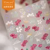 Pegatinas Decorativas Flor de Rosa en Relieve Populares Transfronterizas Cyansea DIY para Tablets, Teléfonos, Computadoras, Diarios, Ccd