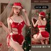 Pijamas Sexy para Mulheres, Camisola de Veludo, Camisola de Batalha Role-Playing para Natal e Ano Novo, Conjunto Uniforme Cosplay, Novo 5472