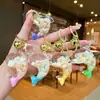 Llavero Creativo Serie Océano Relleno de Aceite Pez Payaso Estrella de Mar Pez Pequeño Colgante de Bolso Decoración de Llavero