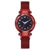 Popular en Douyin Correa de Milán Moda Imán Digital Cielo Estrellado Reloj para Dama Celebridad de Internet Reloj Perezoso Venta al por Mayor