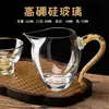 Tigela Coberta de Vidro Turquesa, Folha de Ouro, Xícara de Chá Fair, Xícara de Chá Doméstica de Cristal, Xícara de Chá com Flores de Aparência Sofisticada, Xícara Resistente ao Calor