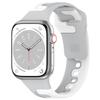 Correa deportiva de silicona bicolor a juego para Apple Watch de 1 a 8.ª generación.