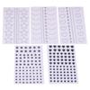 Sticker Corazón Negro Estrella Acrílico Diamante Sticker Fondo Plano Adhesivo Mixto Multitamaño Fila Mixta Personalizado Cosmético Cara Sticker