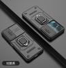 Adequado para Capa de Celular Huawei Mate70 Combat Bear com Suporte de Anel, Capa Protetora Antiqueda com Janela Deslizante Huawei Honor 400