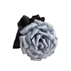 Goma para el pelo plisada tridimensional de satén coreano con un toque de alta gama, Cuerda para el pelo floral con un ambiente vintage, Accesorio para el pelo versátil