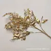 Flores Artificiais Douradas, Flores Artificiais, Eucalipto Artificial, Pequeno Eucalipto Persa, Folhas de Leque Moeda de Cobre, Folhas de Bordo Lingote Venda por Atacado