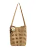 Bolso de hombro tejido de gran capacidad para vacaciones en la playa, versión coreana transfronteriza, nuevo de primavera-verano 2026, para mujer