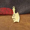 Nuevo llavero de cuchillo de cocina de acero inoxidable con cuerda trenzada a mano, colgante para llave de coche, adorno artesanal