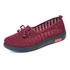 Bai Zhenhe 2026 Modelo Nuevo Zapatos de Tela del Viejo Pekín para Mujer, Zapatos de Verano para Ancianos y Abuelas, Malla Transpirable Suela Gruesa Zapatos de Madre, Antideslizantes