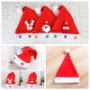 Suministros de decoración navideña, sombreros para niños adultos, suministros para fiestas, calcomanías de dibujos animados para niños, sombreros de Navidad al por mayor