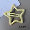 Pasador de Estrella de Color Caramelo de Dopamina Grande de 6 cm para Niñas, Pinza para Flequillo Lateral, Pinza Bb, Pinza Linda para Niñas Jóvenes