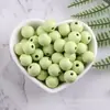 Accesorios para joyería DIY 12-16 mm protección ambiental pintura al agua color loto cuentas redondas color caramelo cuentas redondas de madera cuentas sueltas con cuentas