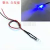 Diodo Emisor de Luz Ultra Brillante F3Mm con Cable de 20cm Perla de Lámpara LED Modelo Decorativo Modificado Luz Indicadora 3V-24V