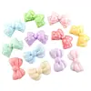 Lazo Brillante de Colores Material de Pegamento de Crema DIY Puntos Pajarita Funda de Teléfono Serie de Colores Macarrón Accesorios para el Cabello para Niños