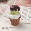 Accesorios de Resina para Manualidades de Dibujos Animados, Bolas de Helado 3D, Pegamento de Crema, Pinzas para el Cabello, Hebillas de Zapatos, Llaveros, Colgantes y Decoraciones