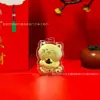 Item popular: "Fique Rico Instantaneamente" pingente de celular de pônei dourado, pequeno acessório Hello Kitty em ouro puro 999, brinde promocional
