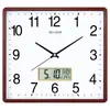Reloj de Pared Grande Silencioso Estilo Nórdico Cuadrado con Calendario Reloj de Cuarzo Esfera Creativa Minimalista Moderno de Moda Reloj para el Hogar
