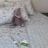 Funda de Cama de Algodón Ganso Grande Juego de Tres Piezas Individual Tatami Kang Mat Colchoneta Acolchada Cuatro Estaciones Sábanas de Cama Doble de Algodón Puro