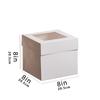 Cajas para Pasteles Amazon en Stock, Cajas para Repostería, Cajas para Pan, Nuevas Cajas para Pasteles de Cumpleaños Estilo Ventana, Cajas para Empaque de Postres para Hornear