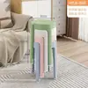 Banqueta redemoinho extra-grossa para uso doméstico na sala de estar, banqueta redonda moderna simples empilhável, banqueta alta de plástico, cadeira de mesa de jantar