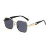 Nuevas Gafas de Sol Poligonales de Metal de Moda para Hombre y Mujer, Gafas Retro de Personalidad, Casuales Transfronterizas, Combinan con Todo, Gafas de Sol de Tendencia