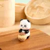 Panda Creativo Serie de Comida China Caja Sorpresa Adorno de Resina para Escritorio Decoración de Escritorio de Estudiante Regalo