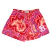 BKTSQD Estilo Pigmento Shorts Americanos Masculinos Esportes ao Ar Livre Corrida Fitness Malha de Quatro Pontos Secagem Rápida Calças de Basquete