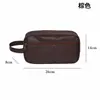 Bolso Cruzado de PU, Neceser para Mujer, Bolso de Mano Portátil, Bolsa Impermeable para Artículos de Tocador de Cuidado de la Piel, Bolso de Gran Capacidad, Bolsa de Viaje